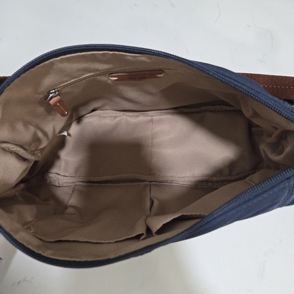 The Sak Esperato Hobo Bag Adjustable Strap, Pockets, Water Repellant Navy Blue - Picture 8 of 15